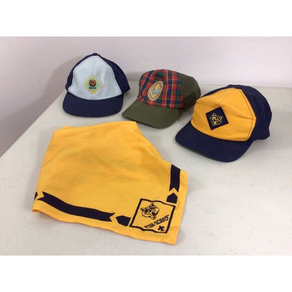 Vintage Boy Scouts Hat Lot of 3 - Picture 1 of 6